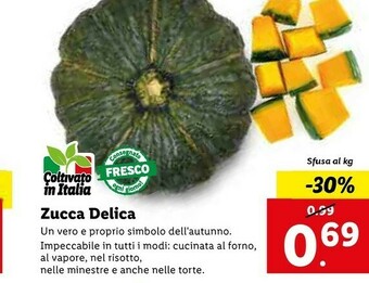 Lidl Zucca delica offerta