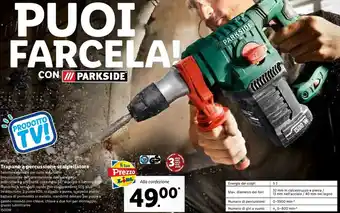 Lidl Parkside trapano apercussione scalpellatore offerta