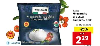 Lidl Mozzarella di bufala campana dop offerta