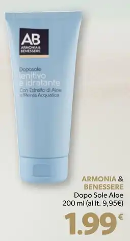 Supermercati Dok ARMONIA & BENESSERE Dopo Sole Aloe 200 ml offerta