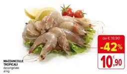 Iperal MAZZANCOLLE TROPICALI decongelate al kg offerta