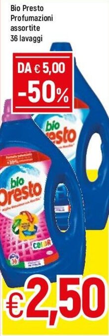 Famila Bio Presto Profumazioni assortite 36 lavaggi offerta