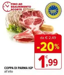 Iperal COPPA DI PARMA IGP all'etto offerta