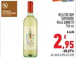 Conad VELLETRI DOP SUPERIORE VILLA GINNETTI 750 ml offerta