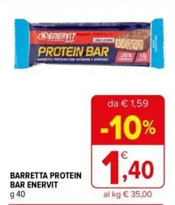 Iperal BARRETTA PROTEIN BAR ENERVIT g 40 offerta
