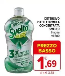 Iperal DETERSIVO PIATTI FORMULA CONCENTRATA SVELTO limone ml 500 offerta