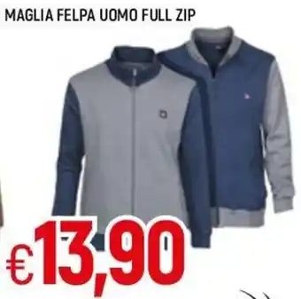 Famila Maglia Felpa Uomo Full Zip offerta