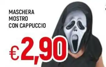 Famila Maschera Mostro Con Cappuccio offerta
