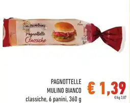 Spazio Conad PAGNOTTELLE MULINO BIANCO classiche, 6 panini, 360 g offerta