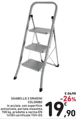 Spazio Conad SGABELLO 3 GRADINI COLOMBO offerta