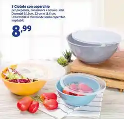 In'S Mercato 3 Ciotole con coperchio offerta