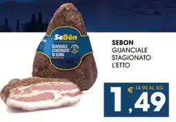 SeBón Supermercati SEBON GUANCIALE STAGIONATO L'ETTO offerta
