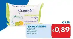 MD Discount 30 SALVIETTINE CLIOSAN rinfrescanti agli agrumi offerta