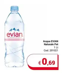 Acqua EVIAN Naturale Pet 1 Lt