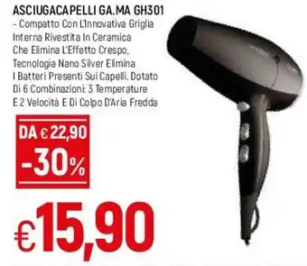 Famila Asciugacapelli Ga. MA GH301 offerta
