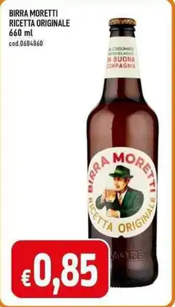 C+C maxigross BIRRA MORETTI RICETTA ORIGINALE 660 ml cod.0684860 offerta