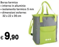 Iper La Grande Borsa termica interno in alluminio dimensioni esterne: 32 x 22 x 36 cm offerta