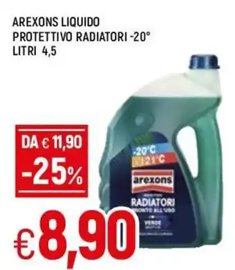 Famila Arexons Liquido Protettivo Radiatori 20° Litri 4,5 offerta
