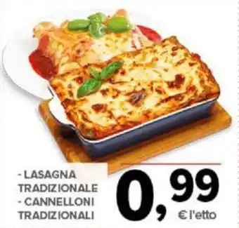 Todis - LASAGNA TRADIZIONALE - CANNELLONI TRADIZIONALI offerta