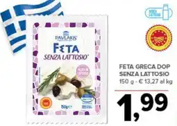 Todis FETA GRECA DOP SENZA LATTOSIO 150 g offerta