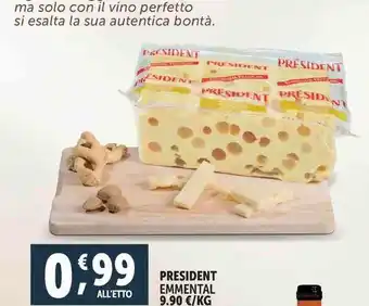 Deco Supermercati PRESIDENT EMMENTAL offerta