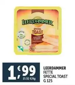 Deco Supermercati LEERDAMMER FETTE SPECIAL TOAST offerta