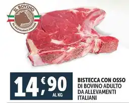 Deco Supermercati BISTECCA CON OSSO DI BOVINO ADULTO DA ALLEVAMENTI ITALIANI offerta