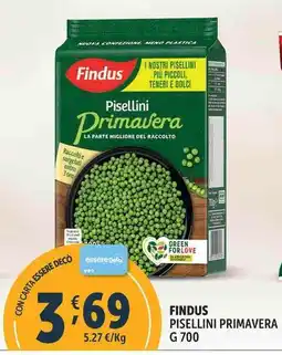 Deco Supermercati FINDUS PISELLINI PRIMAVERA offerta