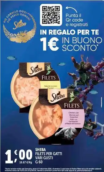 Deco Supermercati SHEBA FILETS PER GATTI VARI GUSTI offerta