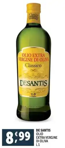 Deco Supermercati DE SANTIS OLIO EXTRA VERGINE DI OLIVA L1 offerta
