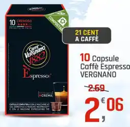 Supermercati Dok 10 Capsule Caffè Espresso VERGNANO offerta