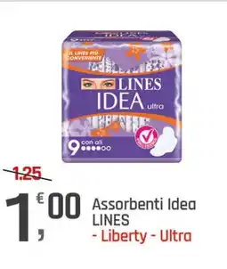 Supermercati Dok Assorbenti Idea LINES - Liberty - Ultra offerta