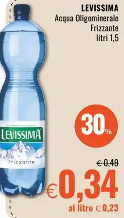 Famila LEVISSIMA Acqua Oligominerale Frizzante litri 1,5 offerta