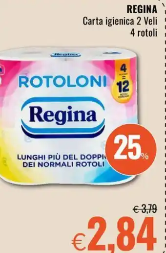 Famila REGINA Carta igienica 2 Veli 4 rotoli offerta