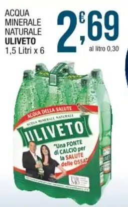 Sidis ACQUA MINERALE NATURALE ULIVETO 1,5 Litri x 6 offerta