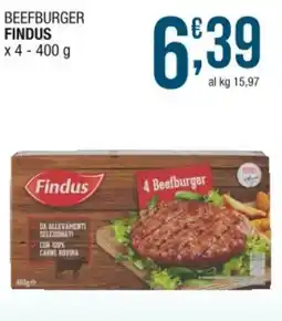 Sidis BEEFBURGER FINDUS x4-400 g offerta