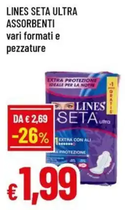 Galassia LINES SETA ULTRA ASSORBENTI vari formati e pezzature offerta