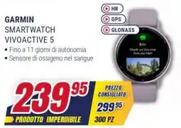 Trony GARMIN SMARTWATCH VIVOACTIVE 5 offerta