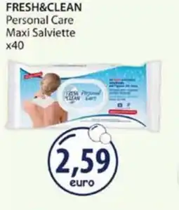 Acqua & Sapone FRESH&CLEAN Personal Care Maxi Salviette x40 offerta