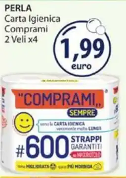Acqua & Sapone PERLA Carta Igienica Comprami 2 Veli x4 offerta