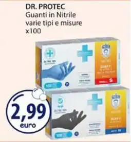 Acqua & Sapone DR. PROTEC Guanti in Nitrile varie tipi e misure x100 offerta