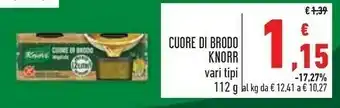 Conad Superstore Knorr - cuore di brodo manzo 112 g(ml) offerta