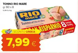 Tigre TONNO RIO MARE gr 80 x 8 offerta