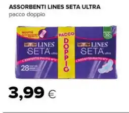 Tigre ASSORBENTI LINES SETA ULTRA pacco doppio offerta