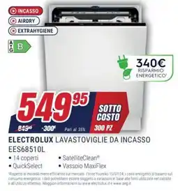 Trony ELECTROLUX LAVASTOVIGLIE DA INCASSO EES68510L offerta