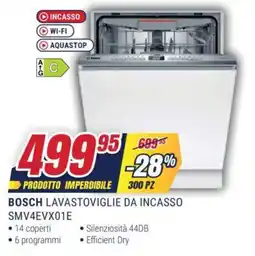 Trony BOSCH LAVASTOVIGLIE DA INCASSO SMV4EVX01E offerta