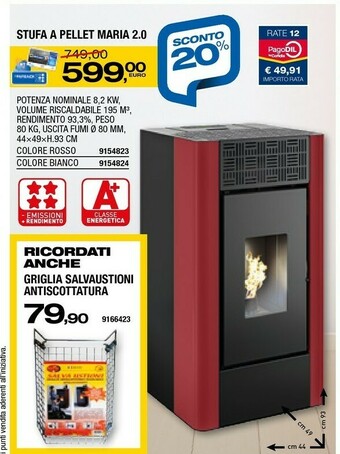 Bricofer Stufe a pellet offerta