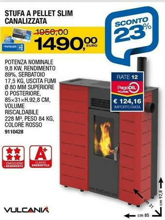 Bricofer Stufe a pellet offerta