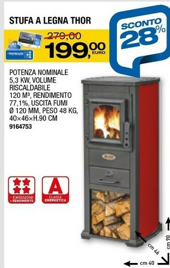 Bricofer Stufe a pellet offerta