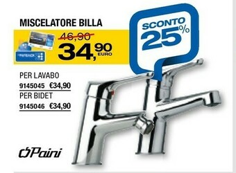 Paini miscelatore billa